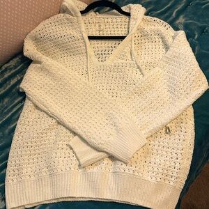 Nicole Miller Loose weave hoodie ✌️pullover